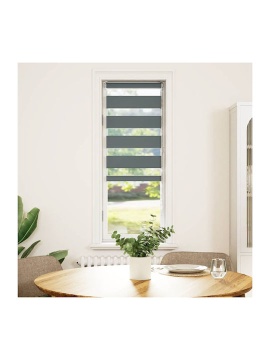 vidaXL Roller Blinds Partial Blackout Gray W45xH100cm 4014094