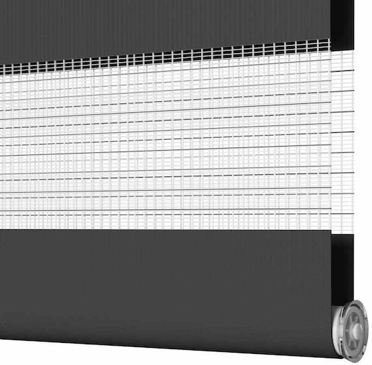 vidaXL Roller Blinds Partial Blackout Black W60xH200cm 4014253