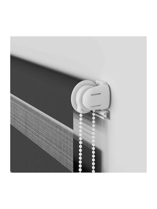 vidaXL Roller Blinds Partial Blackout Black W60xH200cm 4014253