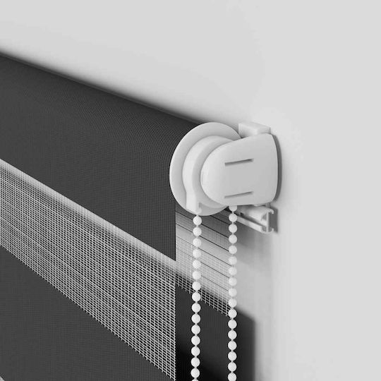 vidaXL Roller Blinds Partial Blackout Black W60xH200cm 4014253