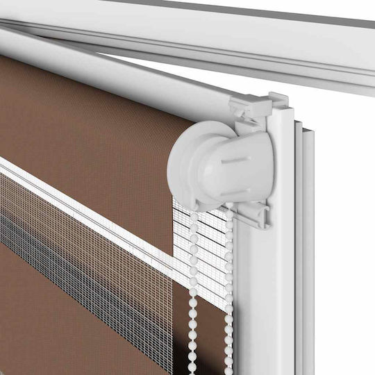 vidaXL Ρόλερ Σκίασης Μερικής Συσκότισης Καφέ Π50xΥ150εκ. 4014329
