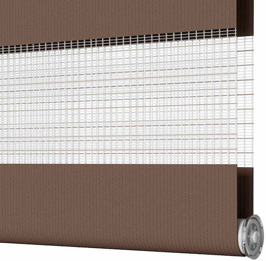 vidaXL Ρόλερ Σκίασης Μερικής Συσκότισης Καφέ Π50xΥ150εκ. 4014329