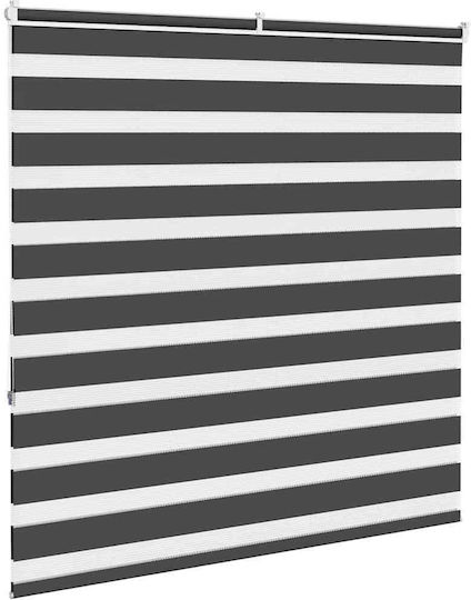 vidaXL Roller Blinds Partial Blackout Black W140xH150cm 4014243