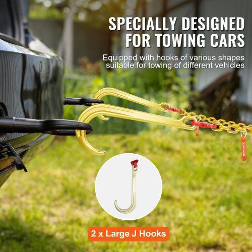 Vevor Car Towing Equipment with Tensile Strength up to 5 Tons in Gray Color