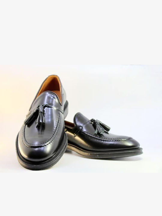 Leder Herren Mokassins in Schwarz Farbe