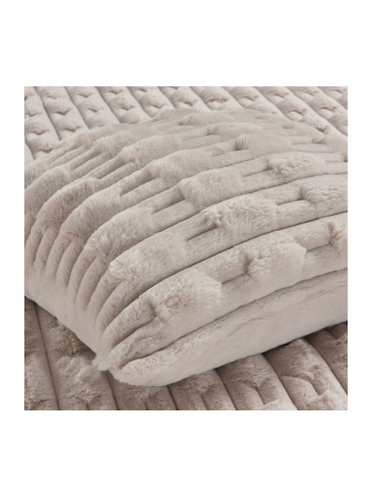 Ριχτάρι Κουβέρτα Boggi Beige 130x180cm Liolios Home 002616 Boggi