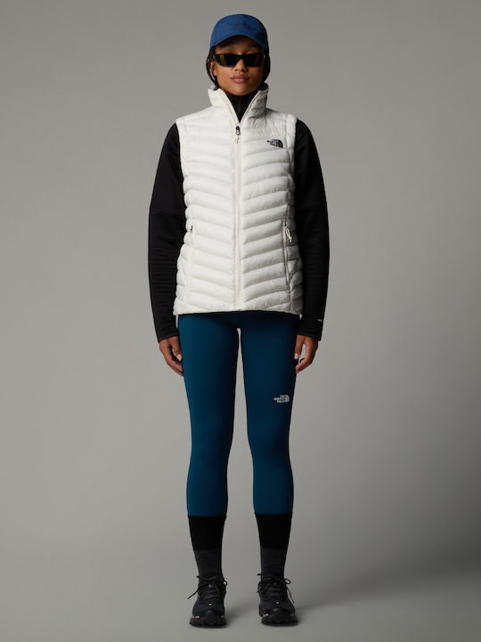 Women's Short Puffer Jacket for Spring or Autumn White