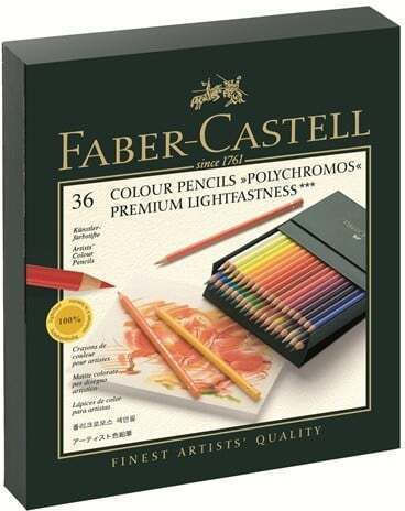 Faber-Castell Polychromos Studio Box Watercolour Pencils Set Case 36pcs