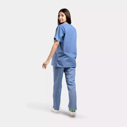 Dr. Scrub Unisex Ιατρική Μπλούζα Γαλάζια