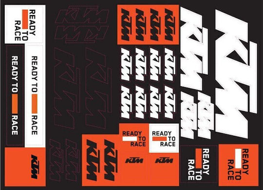 KTM Αυτοκόλλητα Σετ Πολύχρωμο