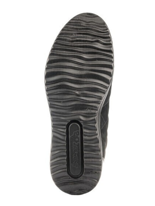 Leder Schwarz Herrenstiefel