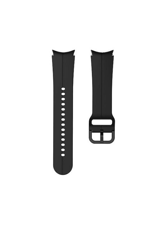 Silicone Strap 20 Mm Thd Samsung Galaxy Watch 5 44 Mm/40 Mm Samsung Galaxy Watch 5 Pro 45 Mm Dynamic Sport Model Black Color