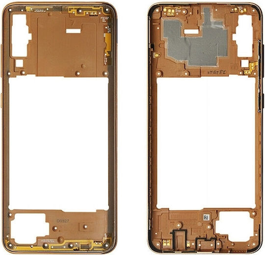 Μεσαίο Πλαίσιο Χρυσό για Galaxy A70