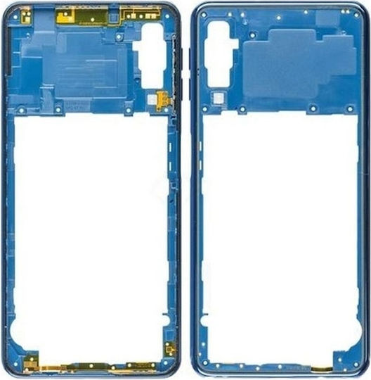 Samsung Μεσαίο Πλαίσιο Μπλε για Galaxy A7 2018