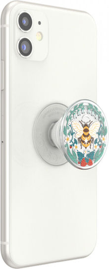 PopSockets Popgrip Plantcore Bee Boho Κινητού Translucent