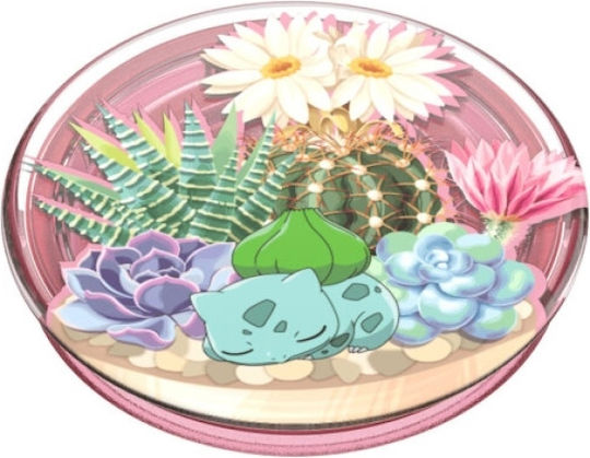 Popsockets Popgrip Expandable Base Grip A Replaceable Top Smartphones Tablets Pokémon Bulbasaur Terrarium