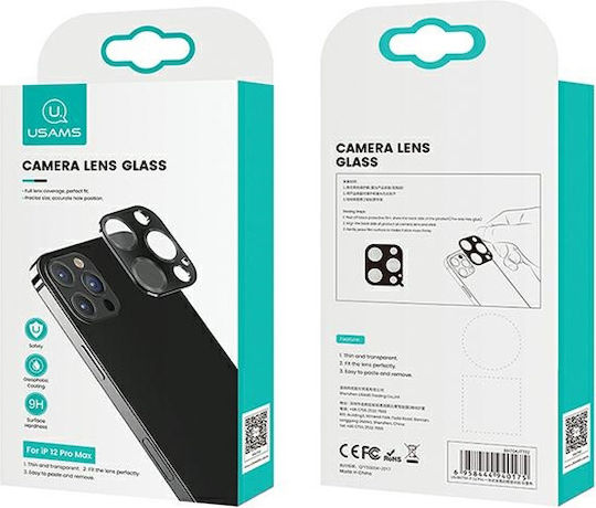 Usams Προστασία Κάμερας Tempered Glass Κόκκινο για το iPhone 12 mini