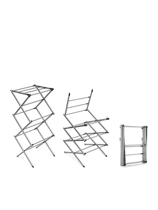 Folding Floor Clothes Drying Rack Stainless Steel
