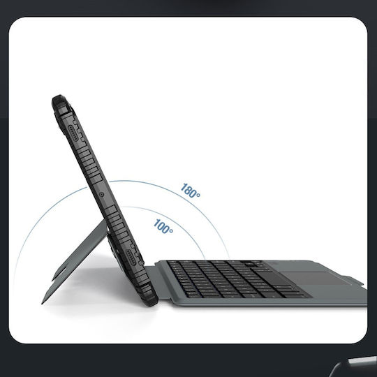 Nillkin Bumper Combo Flip Cover με Πληκτρολόγιο στα Αγγλικά US Μαύρη (Samsung Tab S9)