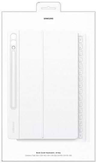 Samsung Flip Cover with Keyboard Whitή (Galaxy TAB S10+, S9+, S9 FE+) EF-DX825UWEGWW