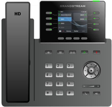 Grandstream GRP2624 Ενσύρματο Τηλέφωνο IP 4 γραμμών Μαύρο