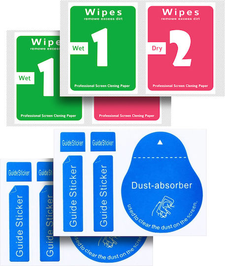 2x Erbord Sticlă Temperată Xiaomi Smart Band 9 Cadru de Instalare Activă