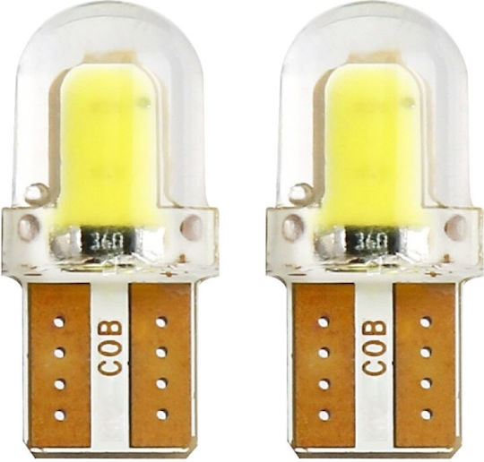 Ejc Λάμπες Αυτοκινήτου T10-cob Led 12-24v 2τμχ Ψυχρό Φως Led Light