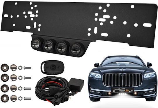 Front Lights Laser Led Number Plate Eu 12v + Remote Control