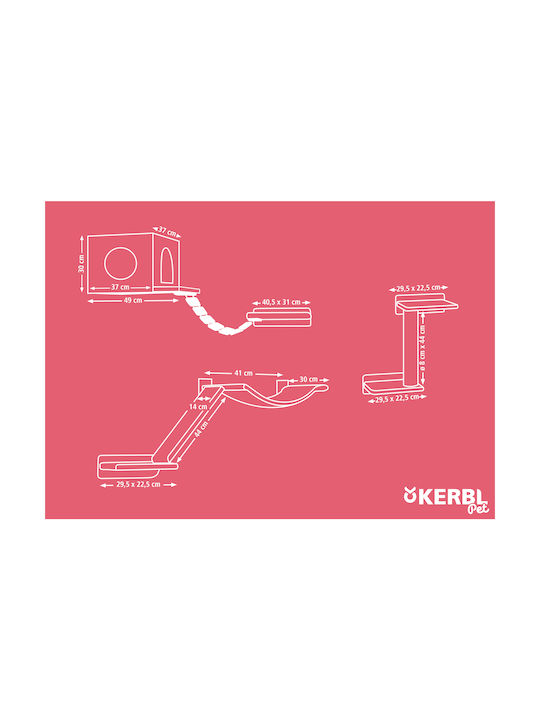 Kerbl Γατόδεντρο Μπεζ 8x8εκ. Kerbl Γατόδεντρο Μπεζ 8x8εκ.