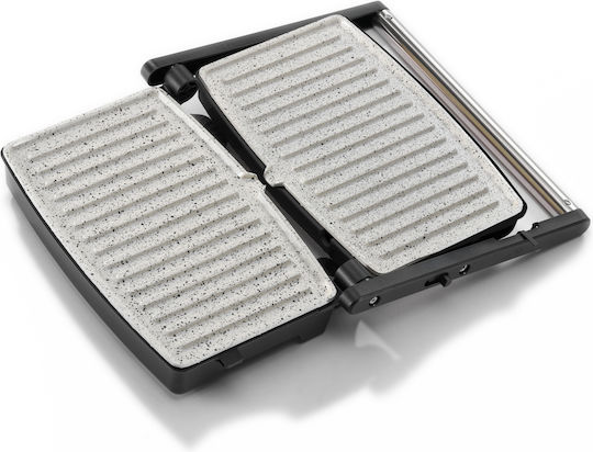 Rohnson Nostalgia Τοστιέρα για 2 Τοστ 1500W Μαύρη