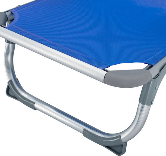 HomeMarkt Small Chair Beach Aluminium with High Back Orange 56x70x66cm
