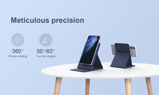 Nillkin Magnetic Stand Snapbase Silicone Βάση Γραφείου για Κινητό σε Μπλε χρώμα