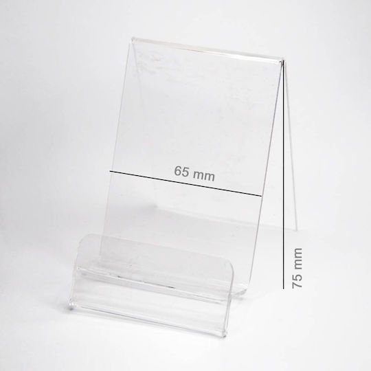 Plexi Desk Stand for Mobile Phone in Transparent Colour