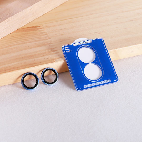 Lito Camera Protection Tempered Glass Blue for the iPhone 16, iPhone 16 Plus