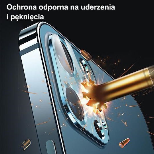 Usams US-BH706 Camera Protection Tempered Glass Metal Green for the iPhone 12 mini