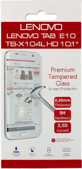Volte-Tel Full Glue 2.5D 0.3mm Full Glue Tempered Glass (Lenovo Tab E10 10.1") 8278389