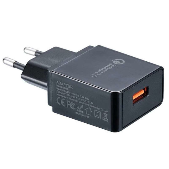 NiteCore Charger Without Cable with USB-A Port Quick Charge 3.0 Blacks (9060060229)