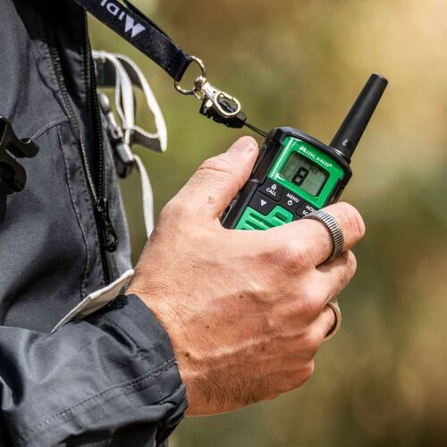 Midland XT30 Pro Walkie Talkie 0.5W με Μονόχρωμη Οθόνη Σετ 2τμχ Σε Πράσινο Χρώμα