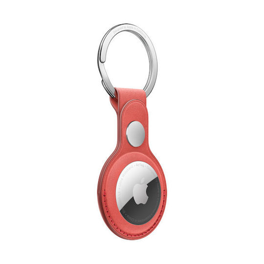 Apple Finewoven Key Ring Husa Keychain Din Piele Pentru AirTag Coral