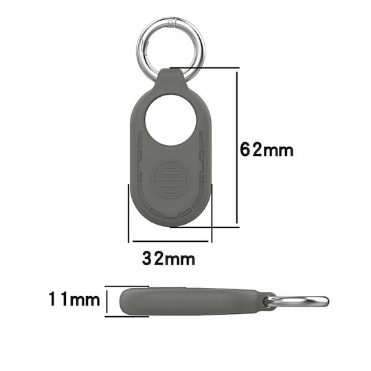 Techsuit Smiling Keychain Cazul Keychain Silicon pentru SmartTag2 în culoarea Roz
