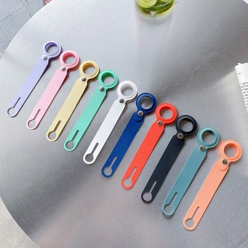 Keychain Case Silicone for AirTag in Yellow color