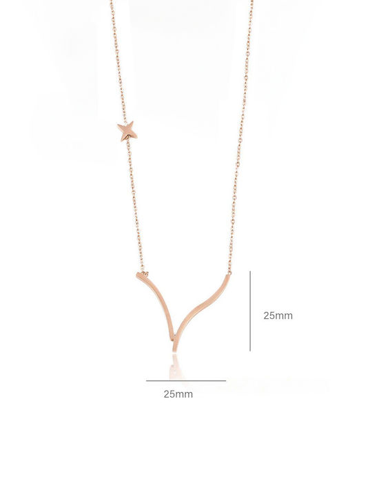 Chrysothemiss from Pink Gold Plated Steel