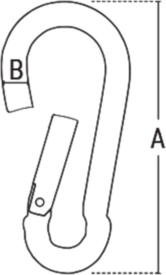 Benman Häkchen des Bootes Sicherheit 70mm / 7mm70mm