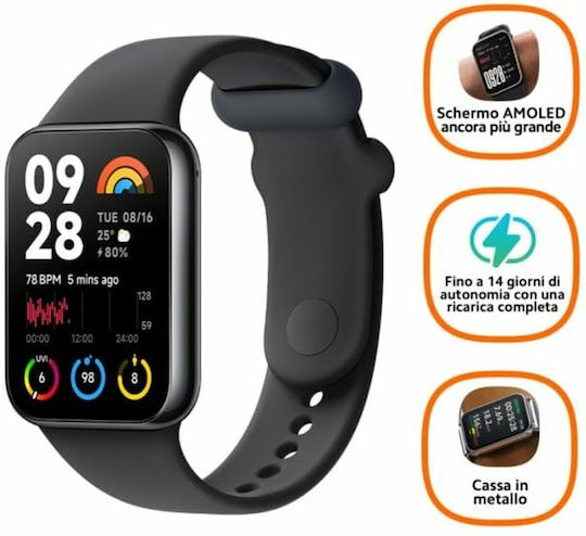 Xiaomi Smart Band 8 Pro Impermeabil Negru