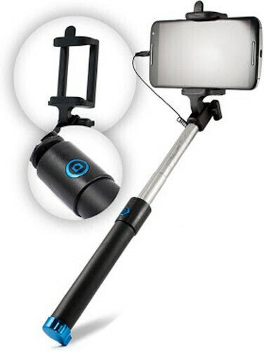 3977 Selfie Stick με Καλώδιο Lightning Μπλε