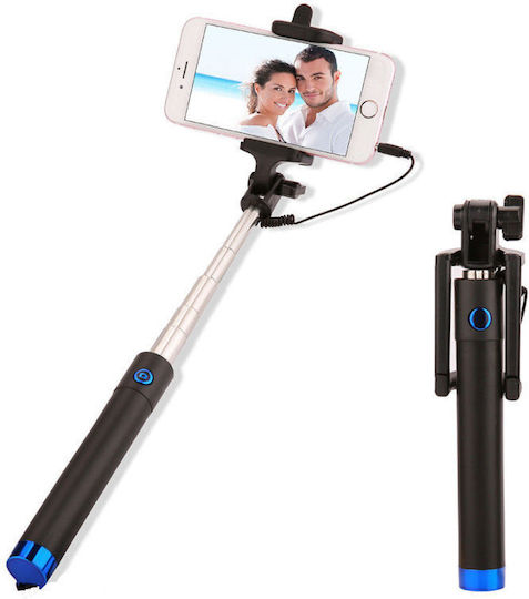 Combo Selfie Stick με Καλώδιο 3.5mm Μαύρο