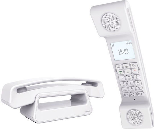 Alcatel ePure Iconic Ασύρματο Τηλέφωνο με Ελληνικό Μενού Λευκό