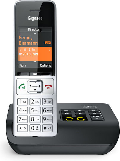 Gigaset Comfort 500A Cordless Phone with Greek Menu Silver/Black