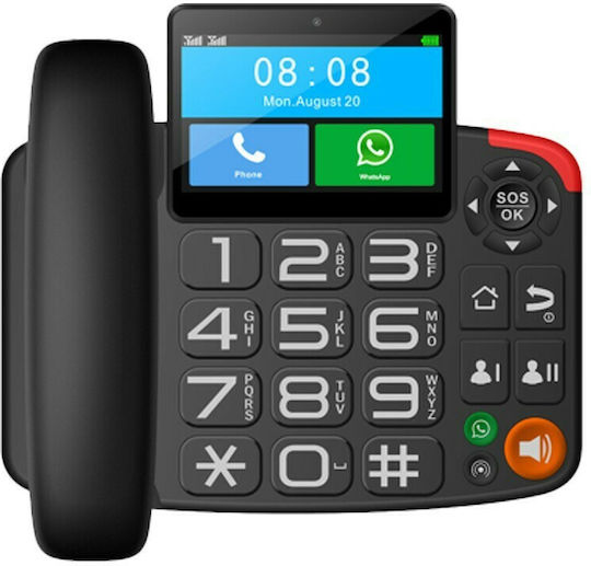 MaxCom MM42D SE 4G Telefon fix Birou Negru