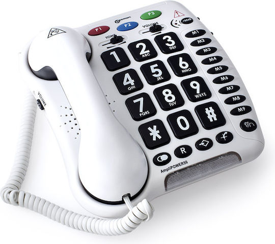 Geemarc CL 100V2 Kabelgebundenes Telefon Büro Weiß